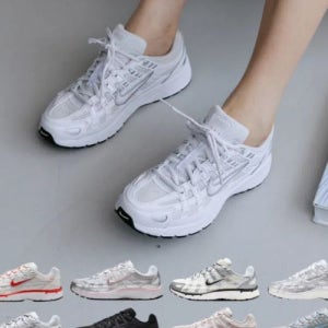 [나이키] P6000 P-6000 여성 운동화 런닝화 메탈릭실버 블랙