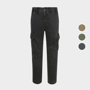 [롯데백화점] 버커루 남성 면 스웨이드 스판 카고 밴딩 팬츠 B234PT482P LE1219570293