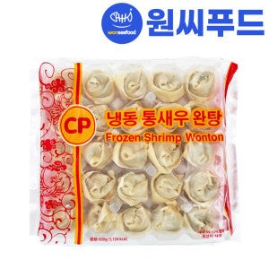 CP 원씨푸드 CP 통새우 완탕 630g 새우완탕 스프포함 새우만두 딤섬