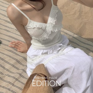 [무료배송/MADE]로벤크 레이스 슬리브리스