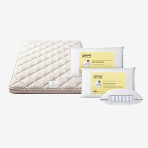 [시몬스] [스마트팩] N32 토퍼 QE+비스코 스프링 베개 2ea