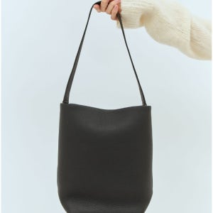 더로우 N S Park 미듐 블랙 레더 파크백 W1693 L129 BAG