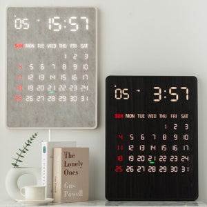 루나리스 국산 루나리스 Gps수신 리멤버 Led 달력 벽시계 / 포토사은품