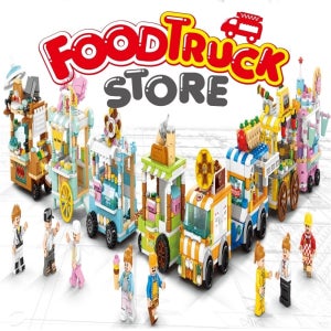 JB 푸드트럭 스토어 8종 조립블럭 호환블록 ar1019 제이발전소