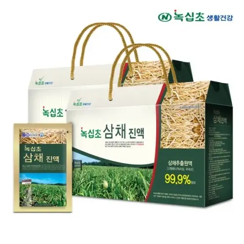 [녹십초]삼채명가 녹십초 국산 삼채진액 2박스 (80mlx60포) / 식이유황함유 삼채 추출진액 99.9%