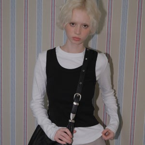 [큐리티] C 90S LINE BASIC LONG SLEEVE T-SHIRT_WHITE