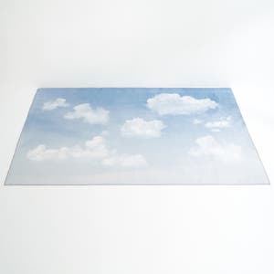 푸른하늘 구름 러그 사계절 물세탁 단모 거실 러그