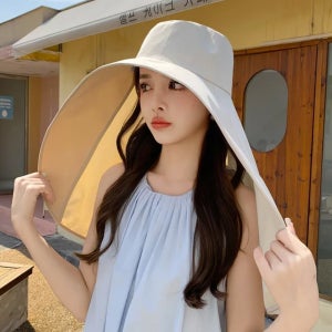 심플리프 햇빛 차단 망또 모자