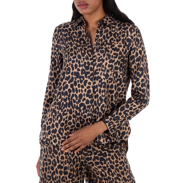 [막스마라] Leopard Print Silk Shirt