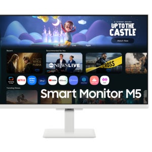 삼성전자 2025 스마트모니터 M5 M50F FHD 웜 화이트 (LS27FM503) LS27FM503EKXKR