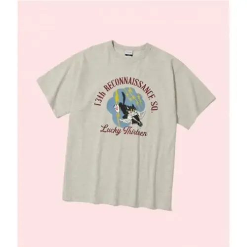 아웃스탠딩 MIL 시리즈 TEE LUCKY <b>THIRTEEN</b> 1%오트밀