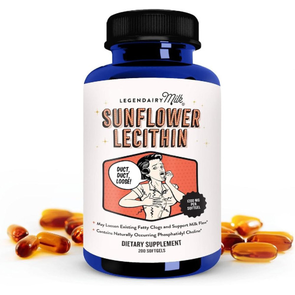 레전더리밀크 해바라기 레시틴 <b>Sunflower Lecithin</b> 1200mg 캡슐 200정