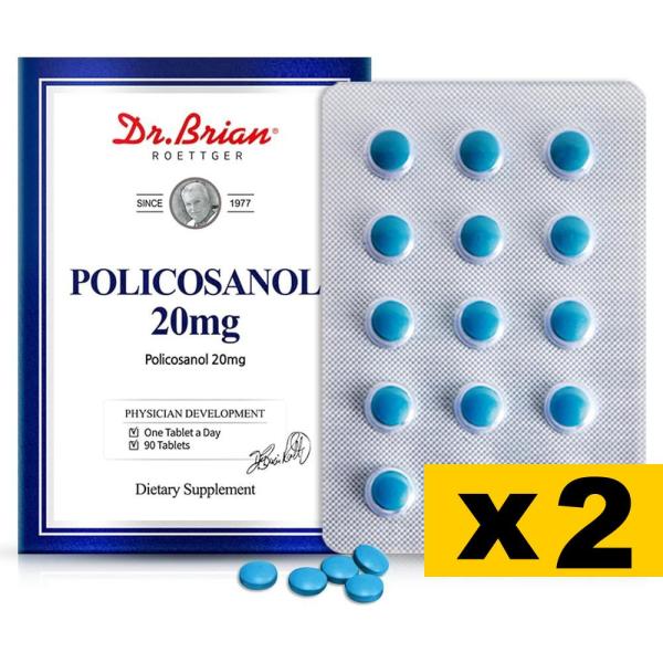 Dr.Brian 닥터브라이언 폴리코사놀 20mg 90정 2팩