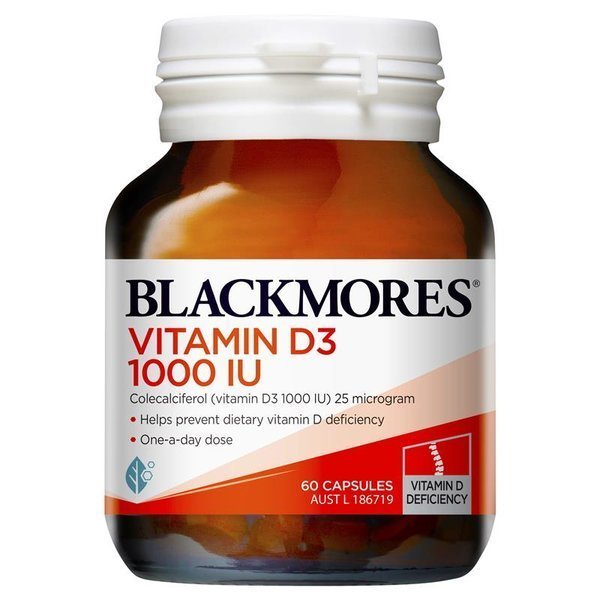 블랙모어스 <b>블랙모어스 비타민D3</b> 1000IU 60캡슐