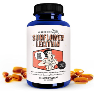 레전더리밀크 해바라기 레시틴 <b>Sunflower Lecithin</b> 1200mg 캡슐 200정