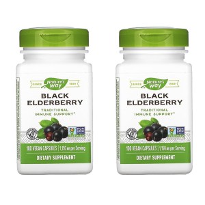 네이처스웨이 네이처스웨이 <b>블랙 엘더베리 575mg</b> 100베지캡슐 삼부커스 x 2개