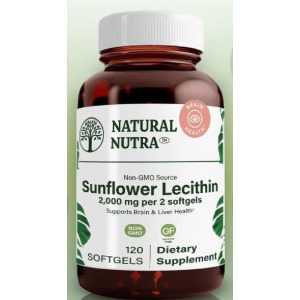 네추럴뉴트라 해바라기 레시틴 <b>Sunflower Lecithin</b> 2000mg 120정