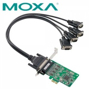 [에이치플러스몰] MOXA 4포트 PCI Express 시리얼카드(슬림PC겸용) CP-104EL-A-DB9M