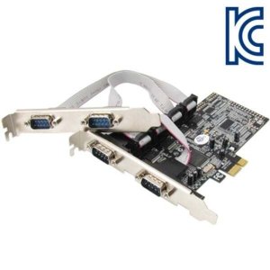 [에이치플러스몰] 강원전자 넷메이트 4포트 PCI Express 시리얼카드(MOS)(슬림PC겸용) I-343