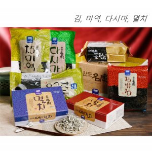 완도 건어물 선물세트 김 미역 다시마 멸치 셋트