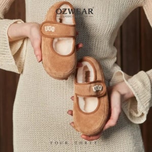 오즈웨어 키즈 메리제인 호주어그 단화 양털 아기신발 OB970K