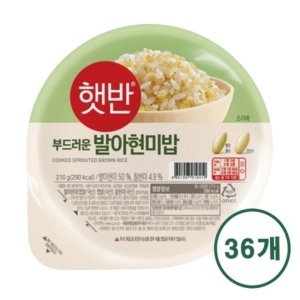 CJ제일제당 햇반 발아현미밥 210g x 36개 잡곡밥 현미햇반 잡곡...
