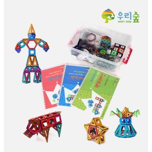 유아교육기관 조형물만들기 맥브레인 자석블록 자석퍼즐놀이