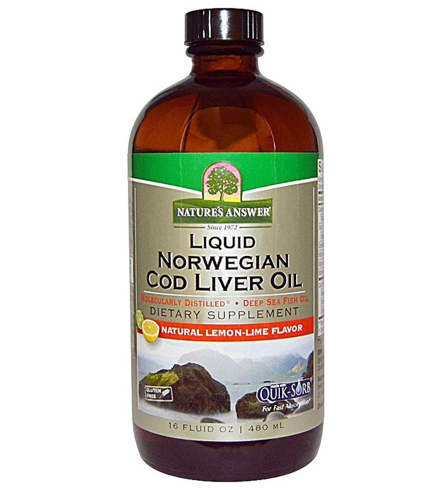 Nature’s Answer 네이쳐스엔서  액상  노르웨이  대구  간유  천연  레몬  라임  473ml
