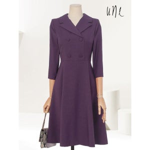 [윈] UNE 페미닌클래식 버튼온원피스