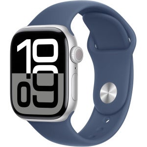 애플워치 10 42mm GPS 실버 데님블루