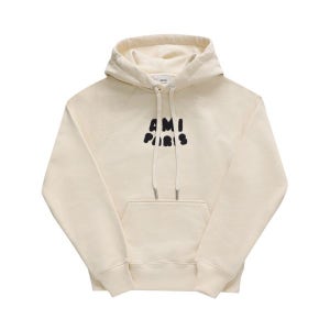 [아미] AMI USW275 747 136 PARIS FRANCE 크로셰 로고 공용 후드티