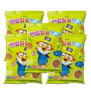 뽀로로 한입 칼슘 약과 120g 5개/국산 쌀가루 안전관리 HACCP 미니약과 영양 간식