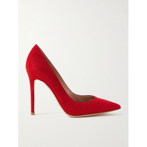 GIANVITO ROSSI 스웨이드 펌프스 105mm - 레드