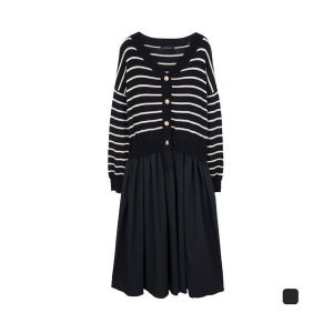 [미니마리] 브이스트라이프원피스 (MM43OP09)