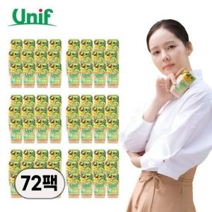 유니프 한가인 믹스 그린 베지터블 과채 주스 200ml 72팩