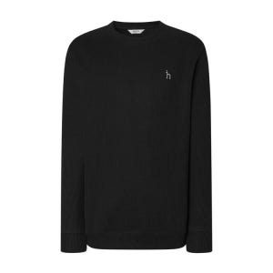 헤지스 남성 스테디셀러 짜임 면 긴팔티셔츠 WHTS4D346BK