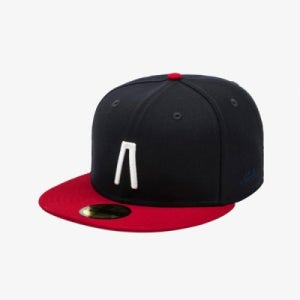 피어 오브 갓 X MLB 로고 피티드캡 네이비