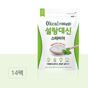 설탕대신 스테비아 400g 14팩 제로칼로리 에리스리톨 대체당 스위트...