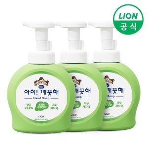 아이깨끗해 손세정제 달콤한 청포도향 핸드워시 490ml 용기형 3개
