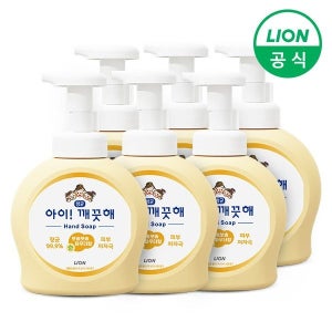 아이깨끗해 손세정제 포근한 파우더향 핸드워시 순 490ml 용기형 6개