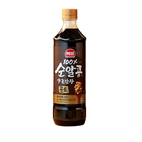 Sajo Daerim Haepyo Pure Soybean Brewed Soy Sauce Gold 840ml, 2 pcs