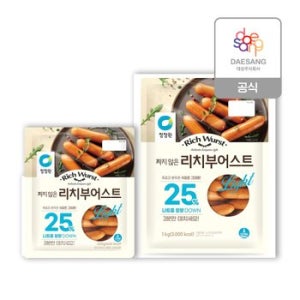 청정원 짜지않은 리치부어스트 1.2kg(1kg+200g)