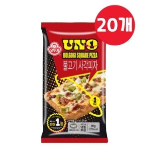 오뚜기 불고기 사각피자 UNO 99g x 20개 한입피자