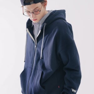 [더블유브이프로젝트] 와핑 후드집업 네이비 JJOT7203 2088479