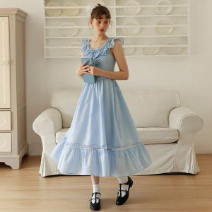 [던드롭] DD_Leaf frill two way dress