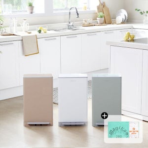 매직캔 히포2 27L+리필10롤 냄새차단 휴지통 세트 쓰레기통