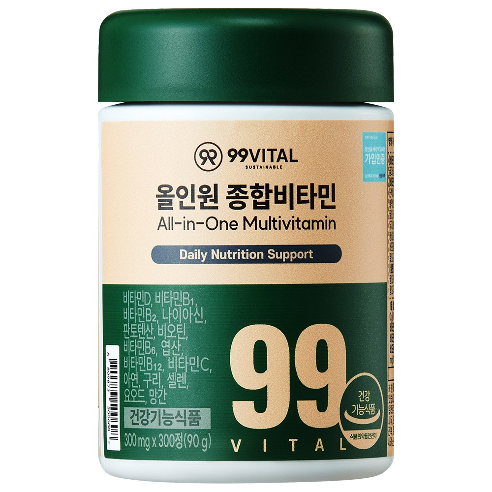 99바이탈 올인원 종합비타민  1개  300정