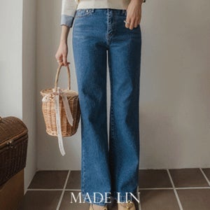 [반값세일 50%] MADE LIN [1천장 돌파!]리베아 데님 와이드 통팬츠[size:S,M,L,XL(숏/롱)]