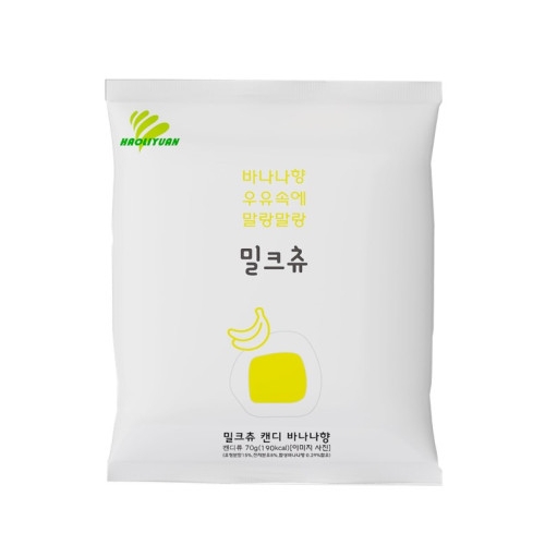 하오리위안 바나나향 우유속에 말랑 밀크츄