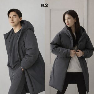 [롯데백화점] K2 수지가 선택한 공용 씬에어 바이브 후드 롱다운 GMW24583 LE1219882070